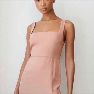 ARITZIA BABATON MAUVE PINK 90’s MINI DRESS SQUARE NECKLINE SIZE 8 NWT